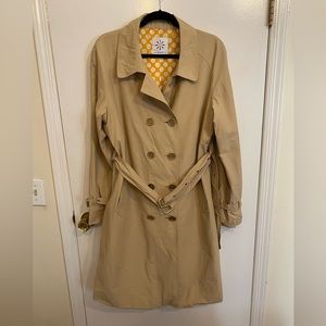 Tan Double-Breasted Women's Trench Coat